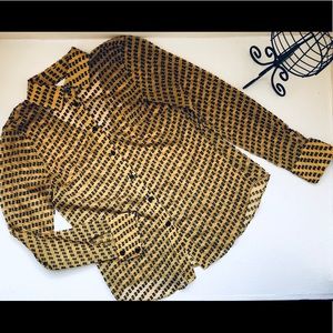 BCBGENERATION Yellow/ Black Shirt Sz. XXS